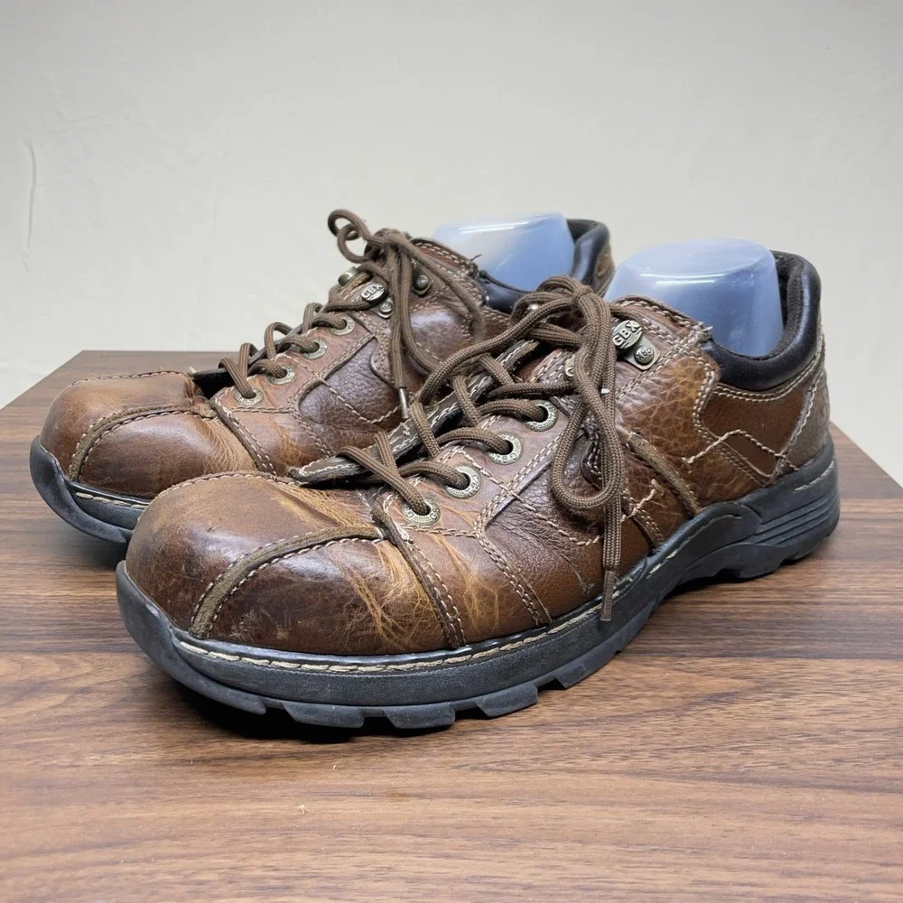 Vintage GBX Chunky Y2K Brown Leather Shoes Grunge Streetwear‎ Oxfords Size 12M